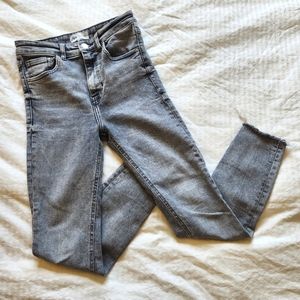 ZARA High Waisted Dark Grey, Light Black Jeans